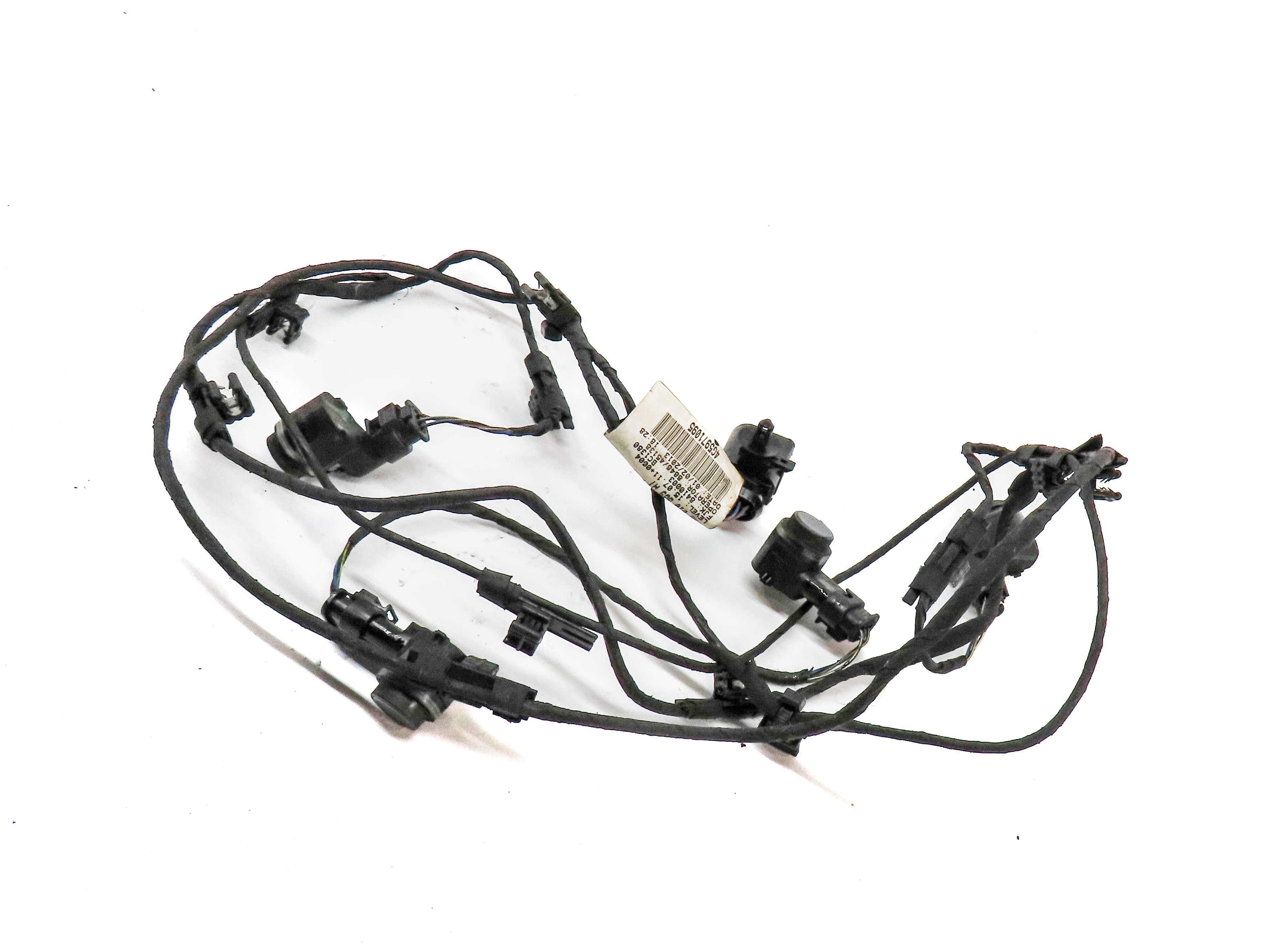 13 AUDI A6 C7 FRONT PARK ASSIST PDC DISTANCE CONTROL SENSOR SET w/HARNESS (Blue) — exact item pictured